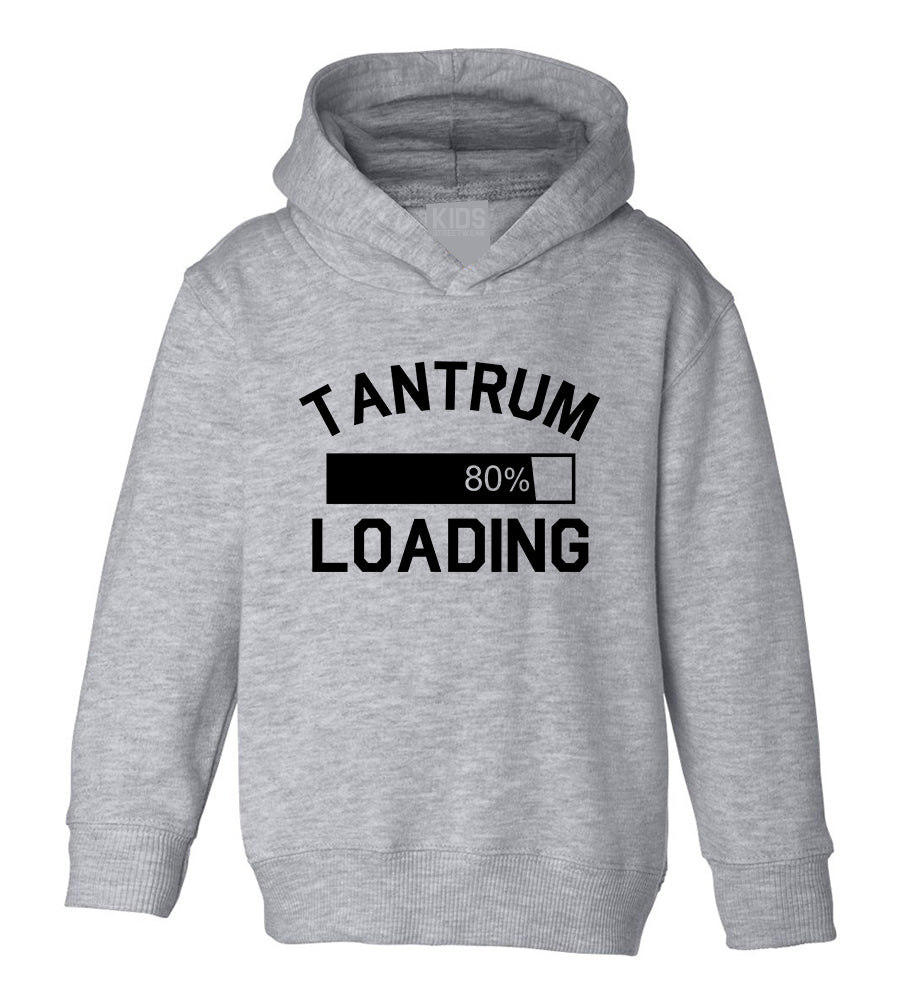 Tantrum Loading 80 Percent Toddler Boys Pullover Hoodie Grey