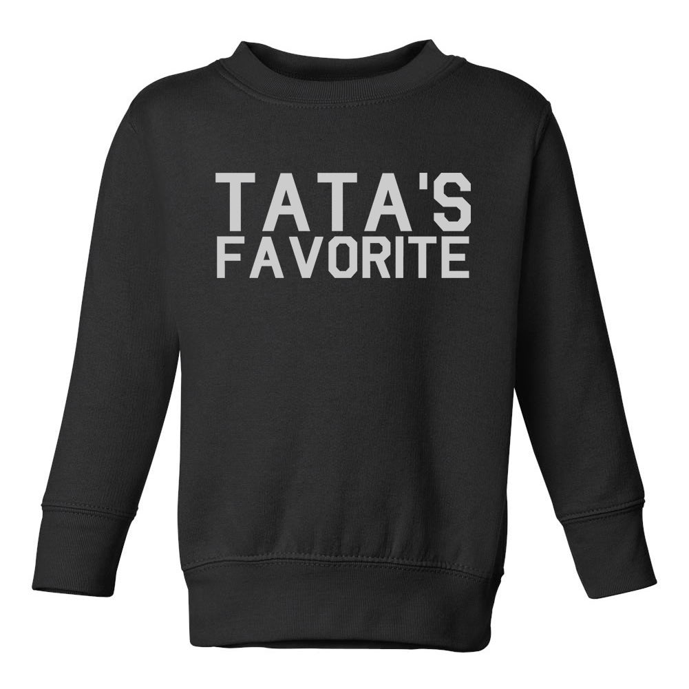 Tatas Favorite Toddler Boys Crewneck Sweatshirt Black