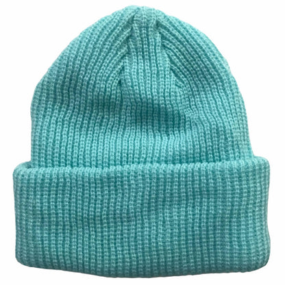 Teal Blue Toddler Boys Girls Cuffed Winter Beanie Hat