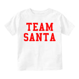 Team Santa Christmas Infant Baby Boys Short Sleeve T-Shirt White