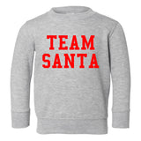 Team Santa Christmas Toddler Boys Crewneck Sweatshirt Grey