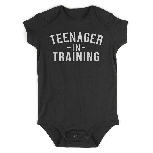 Teenager In Training Infant Baby Boys Bodysuit Black