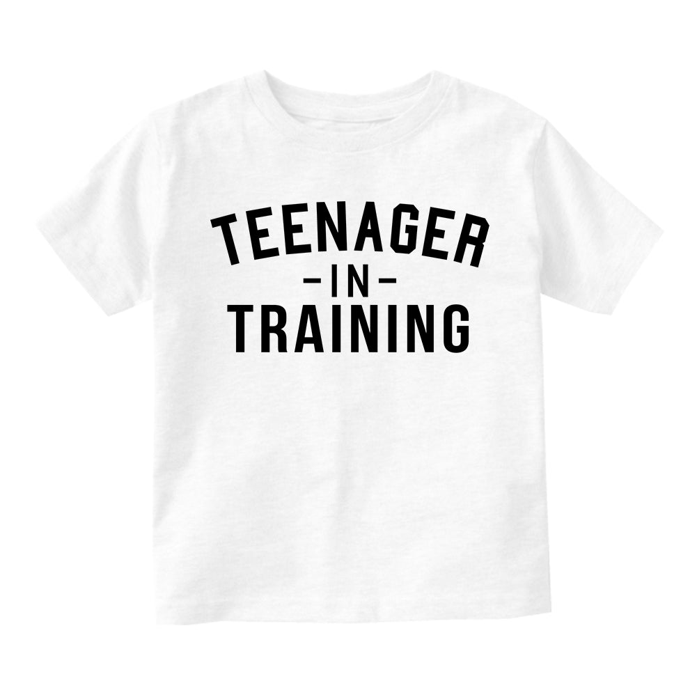 Teenager In Training Infant Baby Boys Short Sleeve T-Shirt White