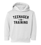 Teenager In Training Toddler Boys Pullover Hoodie White