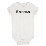 Tennessee State Old English Infant Baby Boys Bodysuit White