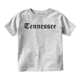 Tennessee State Old English Infant Baby Boys Short Sleeve T-Shirt Grey