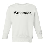 Tennessee State Old English Toddler Boys Crewneck Sweatshirt White