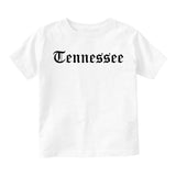 Tennessee State Old English Toddler Boys Short Sleeve T-Shirt White