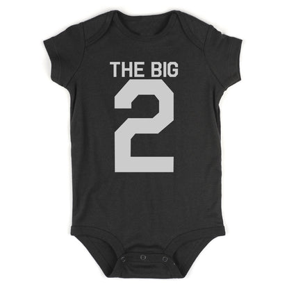The Big 2 2nd Birthday Party Baby Bodysuit One Piece Black