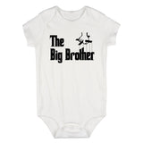 The Big Brother Funny New Baby Infant Baby Boys Bodysuit White
