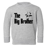 The Big Brother Funny New Baby Toddler Boys Crewneck Sweatshirt Grey