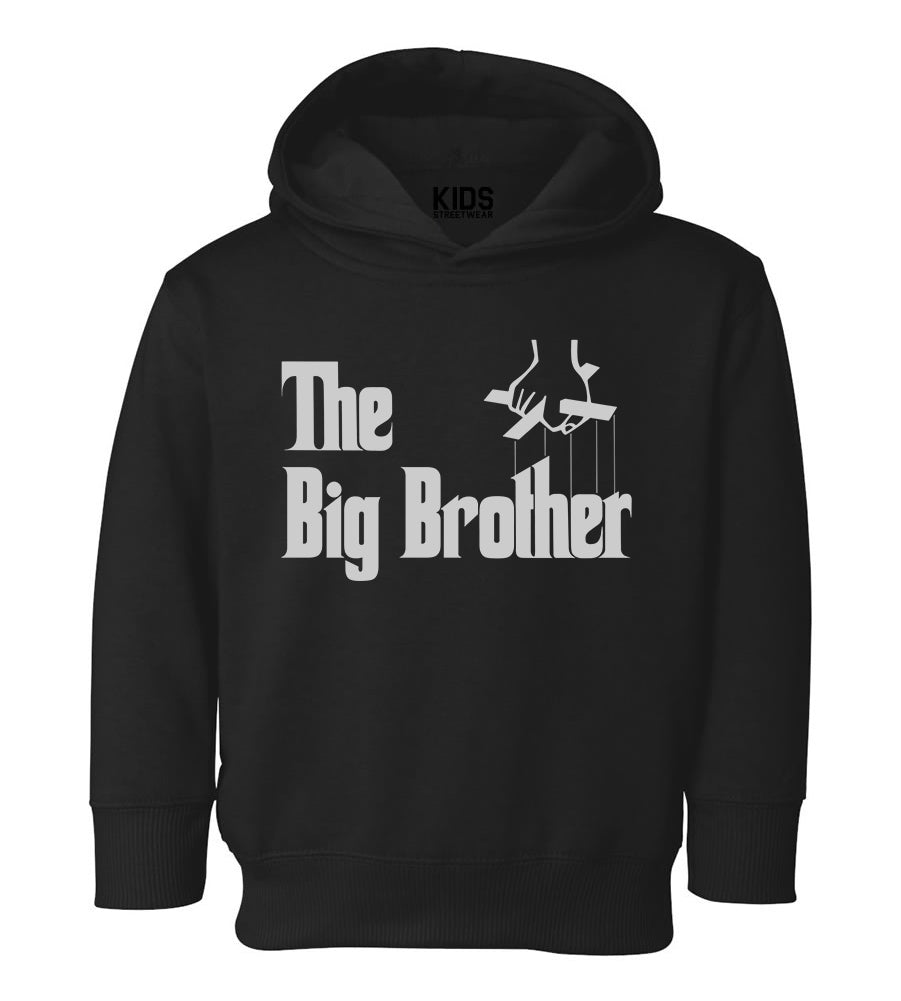 The Big Brother Funny New Baby Toddler Boys Pullover Hoodie Black