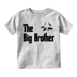 The Big Brother Funny New Baby Toddler Boys Short Sleeve T-Shirt Grey