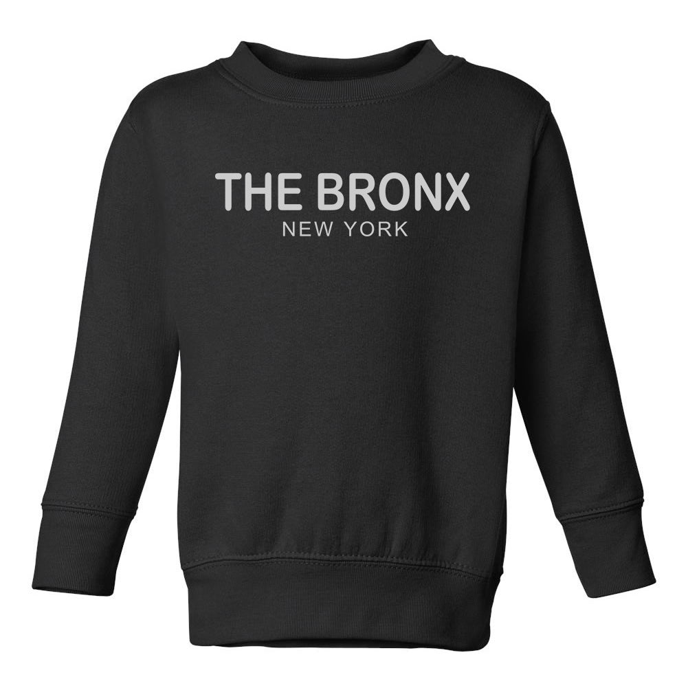 The Bronx New York Fashion Toddler Boys Crewneck Sweatshirt Black