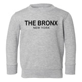 The Bronx New York Fashion Toddler Boys Crewneck Sweatshirt Grey
