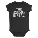The Snuggle Is Real Struggle Baby Bodysuit One Piece Black