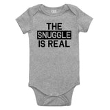 The Snuggle Is Real Struggle Baby Bodysuit One Piece Grey