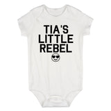 Tias Little Rebel Emoji Infant Baby Boys Bodysuit White