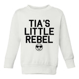 Tias Little Rebel Emoji Toddler Boys Crewneck Sweatshirt White