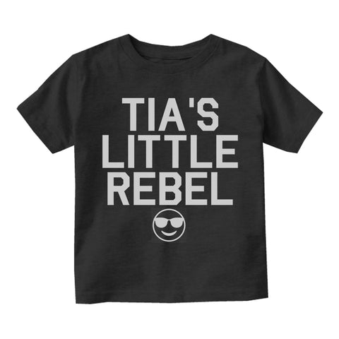 Tias Little Rebel Emoji Toddler Boys Short Sleeve T-Shirt Black