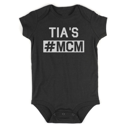 Tias MCM Baby Bodysuit One Piece Black
