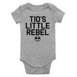 Tios Little Rebel Emoji Infant Baby Boys Bodysuit Grey