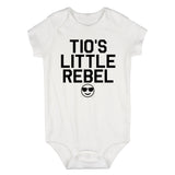 Tios Little Rebel Emoji Infant Baby Boys Bodysuit White