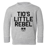 Tios Little Rebel Emoji Toddler Boys Crewneck Sweatshirt Grey