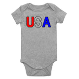 USA Infant Baby Boys Bodysuit Grey