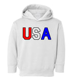 USA Toddler Boys Pullover Hoodie White