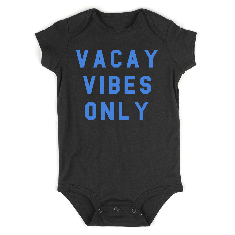 Vacay Vibes Only Infant Baby Boys Bodysuit Black