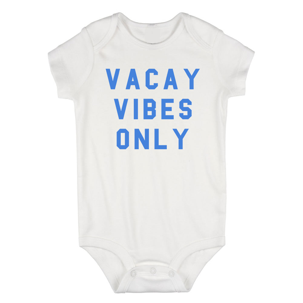 Vacay Vibes Only Infant Baby Boys Bodysuit White