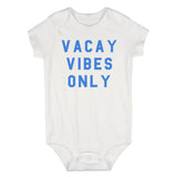 Vacay Vibes Only Infant Baby Boys Bodysuit White