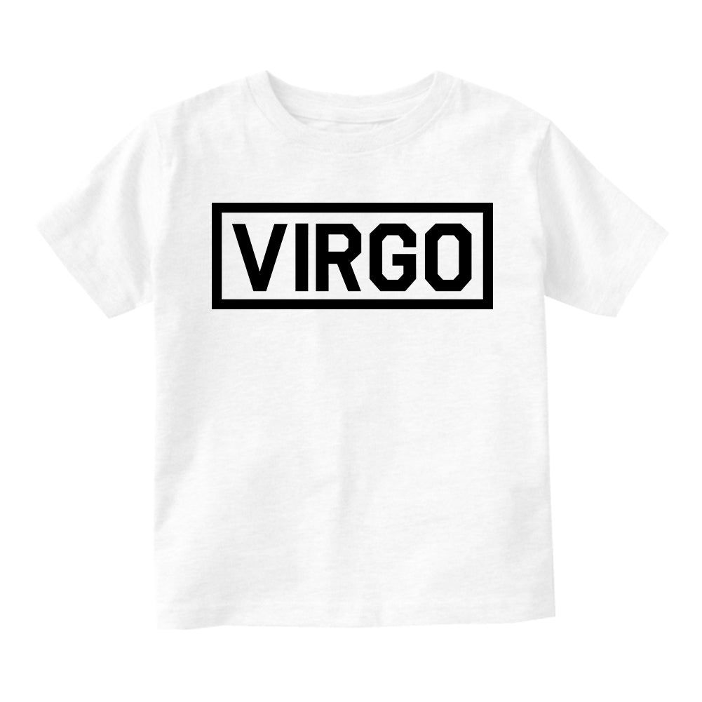 Virgo Horoscope Sign Infant Baby Boys Short Sleeve T-Shirt White