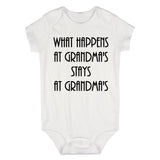 What Happens At Grandmas Baby Bodysuit One Piece White