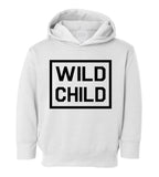 Wild Child Box Logo Toddler Boys Pullover Hoodie White
