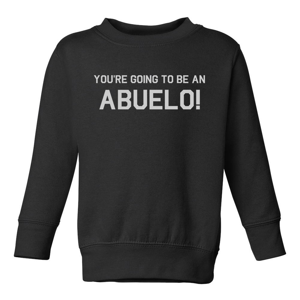 Youre Going To Be An Abuelo Toddler Boys Crewneck Sweatshirt Black