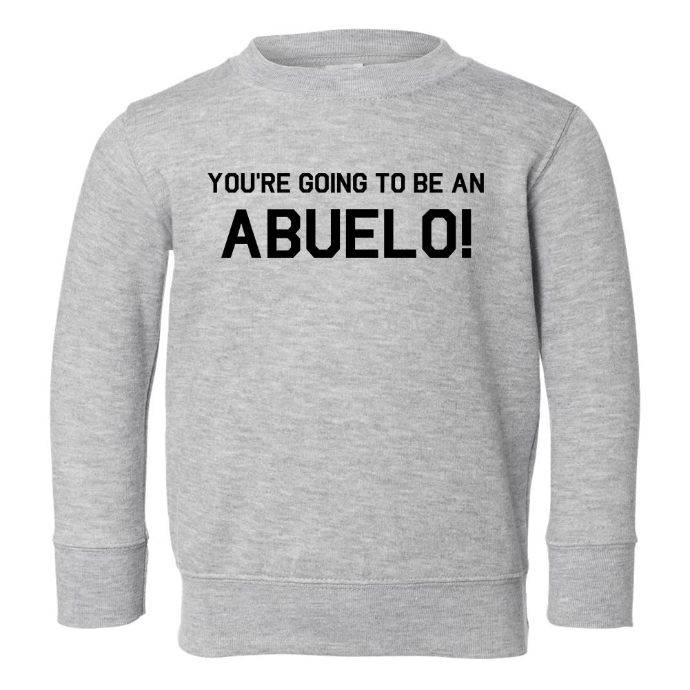 Youre Going To Be An Abuelo Toddler Boys Crewneck Sweatshirt Grey