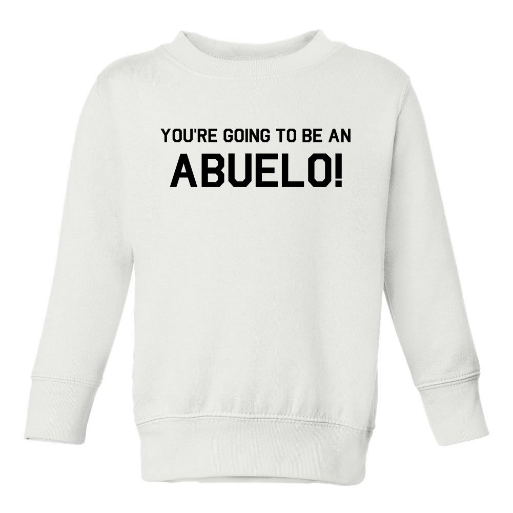 Youre Going To Be An Abuelo Toddler Boys Crewneck Sweatshirt White