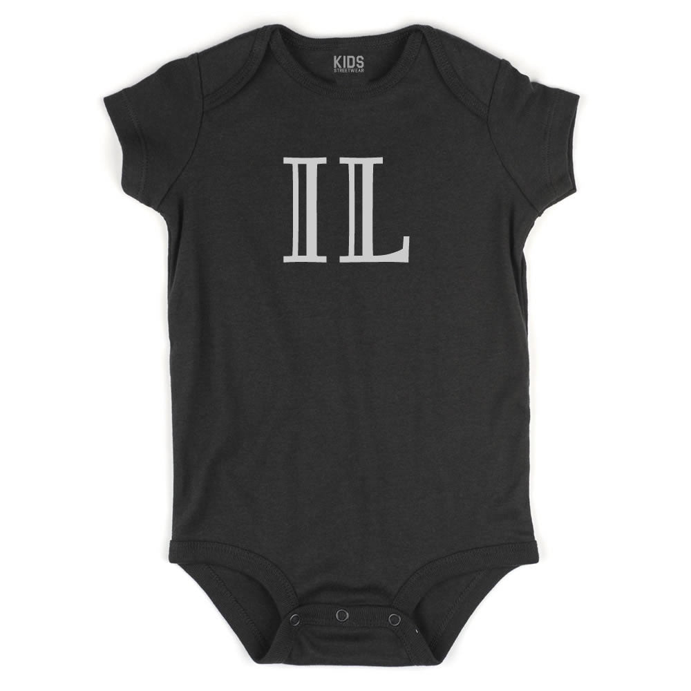 IL Illinois State Fashion Infant Onesie Bodysuit By Kids Streetwear
