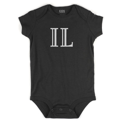 IL Illinois State Fashion Infant Onesie Bodysuit By Kids Streetwear