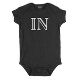 IN Indiana State Fashion Infant Onesie Bodysuit By Kids Streetwear