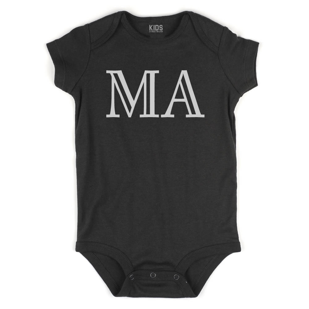 MA Massachusetts State Fashion Infant Onesie Bodysuit By Kids Streetwear