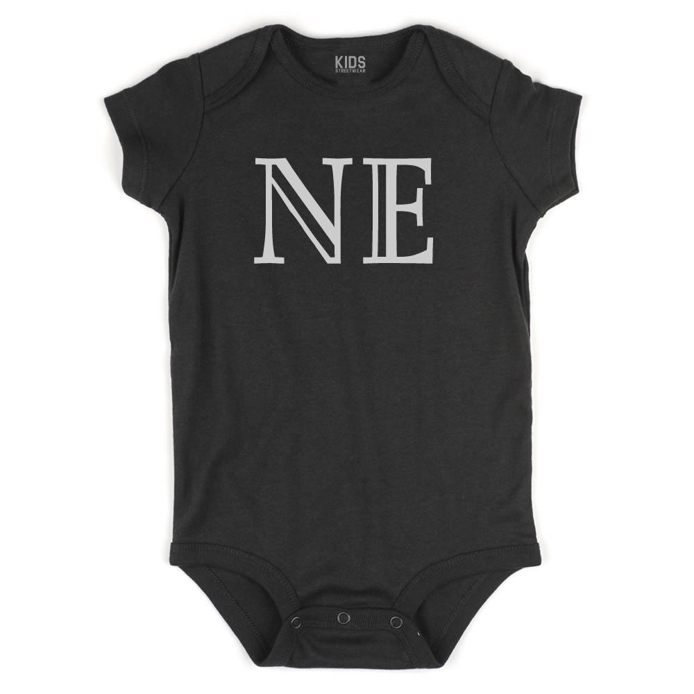 NE Nebraska State Fashion Infant Onesie Bodysuit By Kids Streetwear