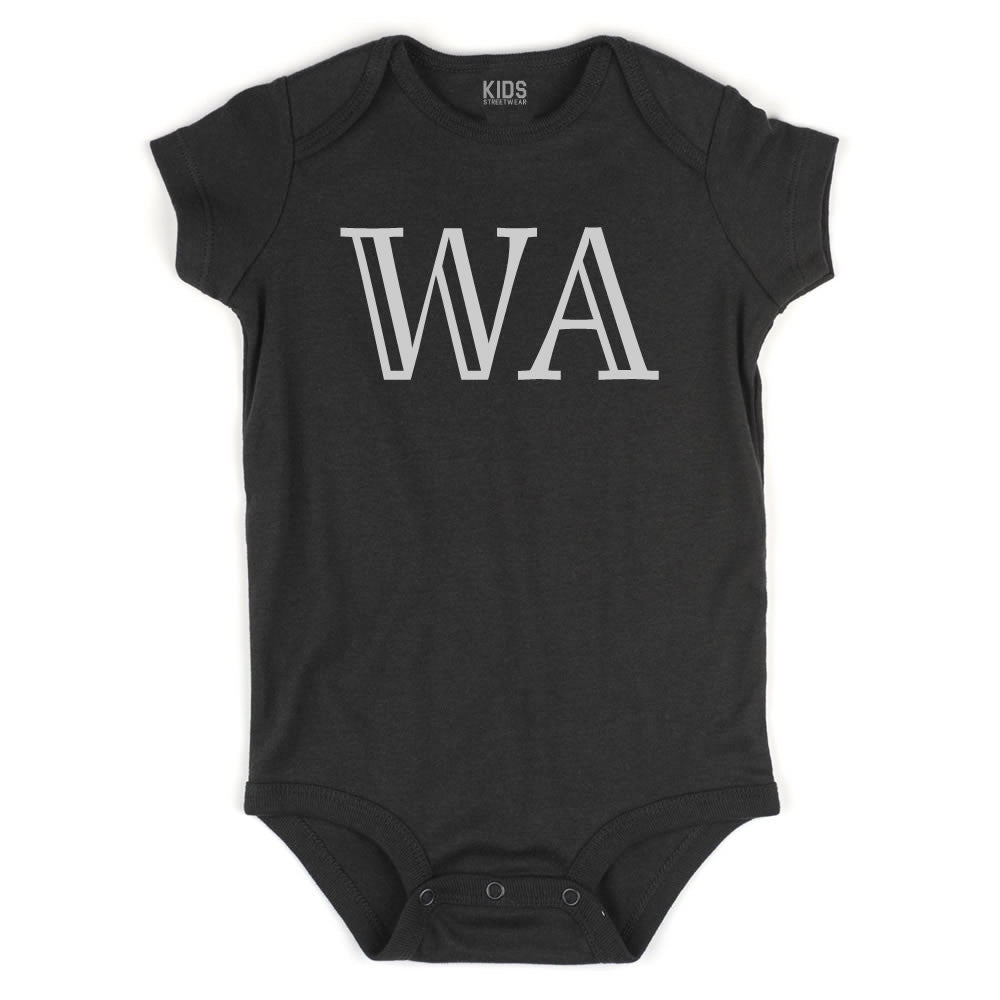 WA Washington State Fashion Infant Onesie Bodysuit By Kids Streetwear