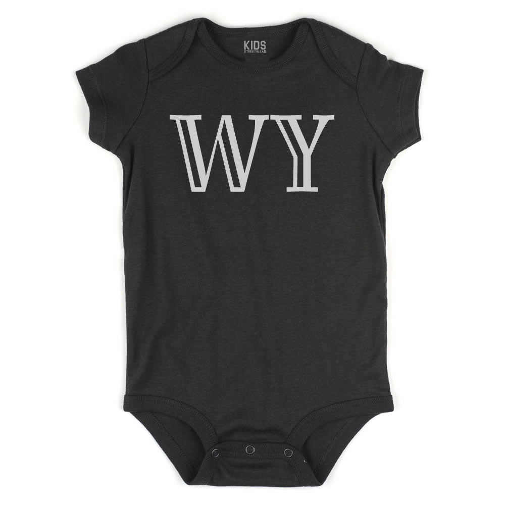 WY Wyoming State Fashion Infant Onesie Bodysuit By Kids Streetwear