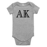 AK Alaska State Fashion Infant Onesie Bodysuit By Kids Streetwear