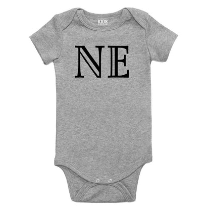 NE Nebraska State Fashion Infant Onesie Bodysuit By Kids Streetwear