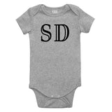 SD South Dakota State Fashion Infant Onesie Bodysuit By Kids Streetwear