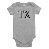 TX Texas State Fashion Infant Onesie Bodysuit By Kids Streetwear